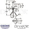 Grohe Concetto Single-Lever Sink Mixer Dimensions